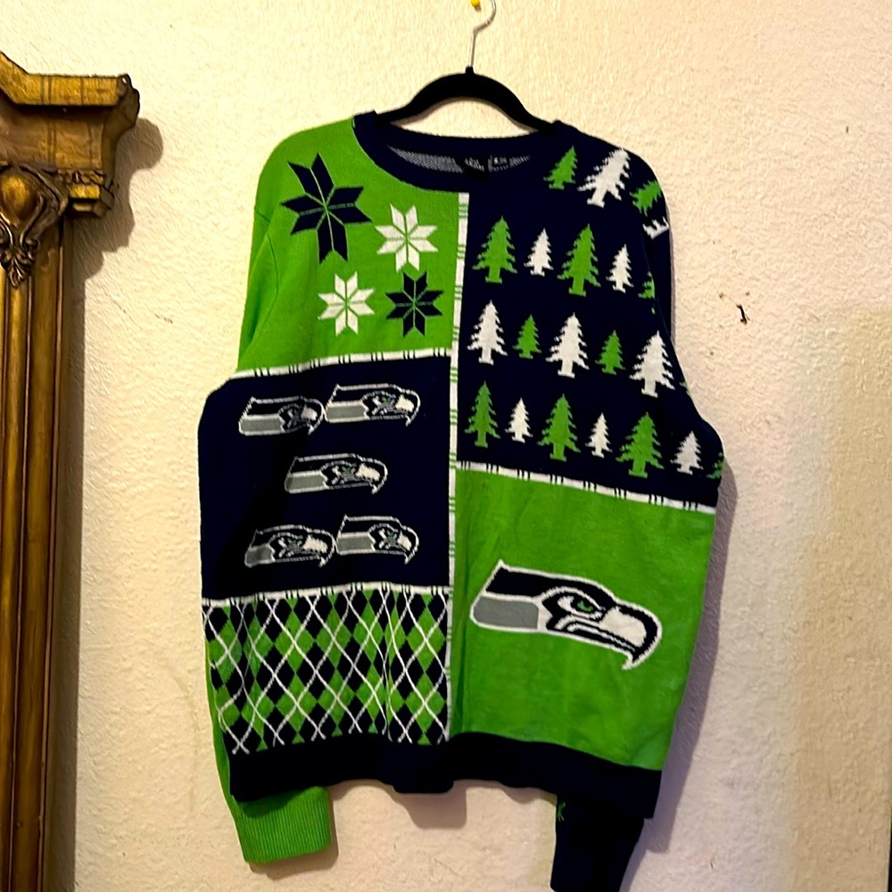 Seahawks Christmas sweater